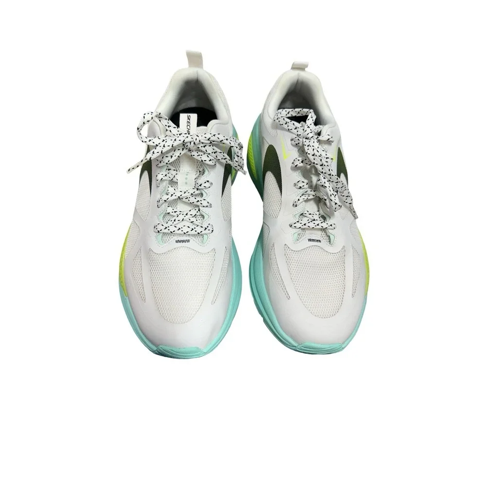 Skechers Men's Octus - Ovek Running Shoe White/Aqua‎ - 232735-WAQ, White/Aqua